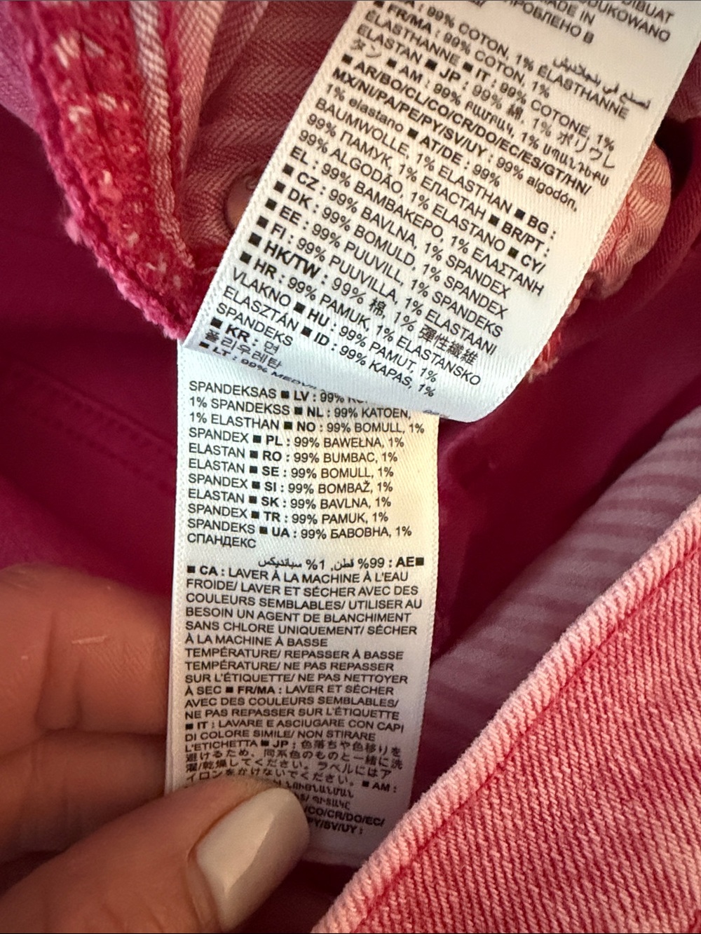 GAP High Rise Stride Ankle Wide Leg Jeans Sugar Pink Size 29 8R #X30 - Picture 5 of 7